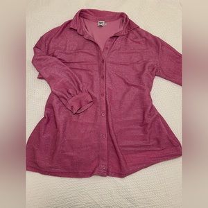 Princess Polly Pink Glitter Shirt Dress